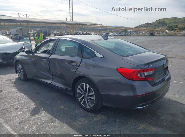 1HGCV3F1XMA018300 2021 HONDA ACCORD HYBRID Gray Задня ліва чверть