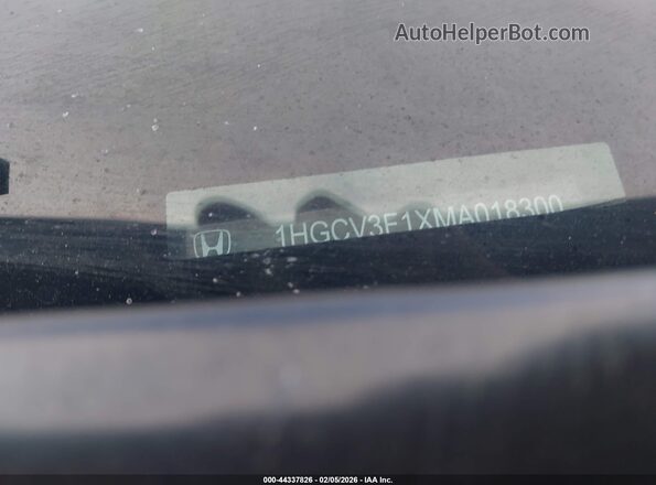 1HGCV3F1XMA018300 2021 HONDA ACCORD HYBRID Gray Вид підкапотного простору