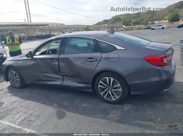 1HGCV3F1XMA018300 2021 HONDA ACCORD HYBRID Gray Панорамний вид салону 360°