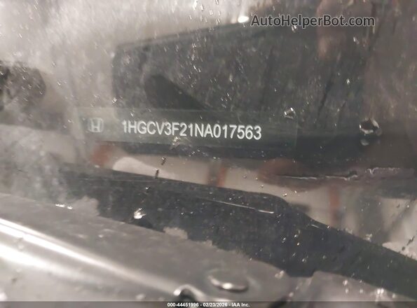 1HGCV3F21NA017563 2022 HONDA ACCORD HYBRID Синий Вид подкапотного пространства