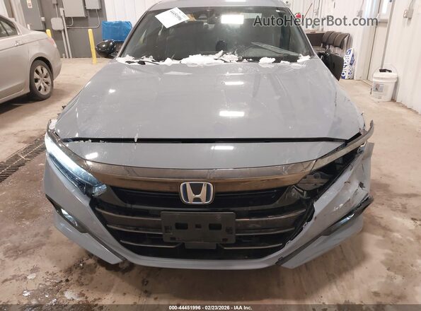 1HGCV3F21NA017563 2022 HONDA ACCORD HYBRID Синий Вид панели приборов