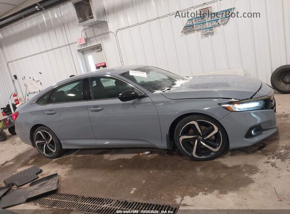 1HGCV3F21NA017563 2022 HONDA ACCORD HYBRID Синий Вид щитка приборов