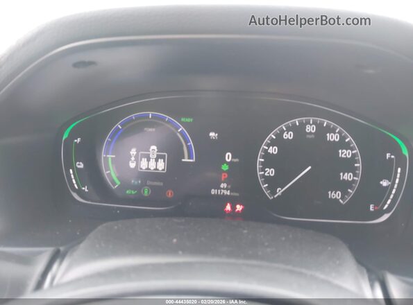 1HGCV3F26NA046735 2022 HONDA ACCORD HYBRID Белый Вид задних сидений