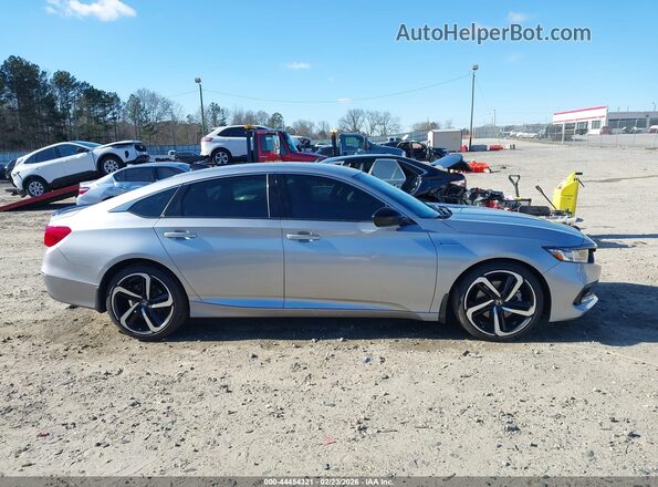 1HGCV3F27NA044248 2022 HONDA ACCORD HYBRID Серебряный Вид задней части салона