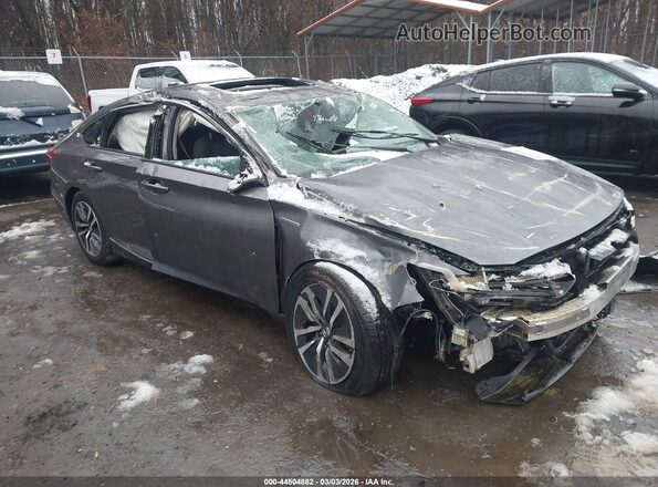 1HGCV3F41MA012105 2021 HONDA ACCORD HYBRID Gray წინა მარჯვენა
