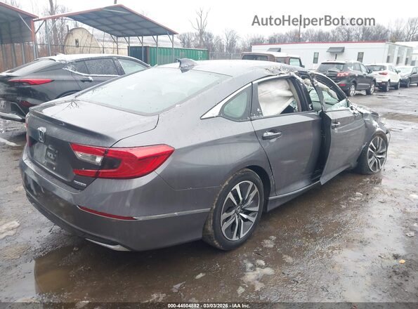 1HGCV3F41MA012105 2021 HONDA ACCORD HYBRID Gray უკანა მარჯვენა
