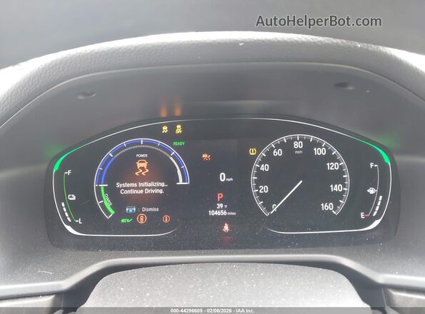 1HGCV3F41MA016204 2021 HONDA ACCORD HYBRID Gray Vista de los asientos traseros