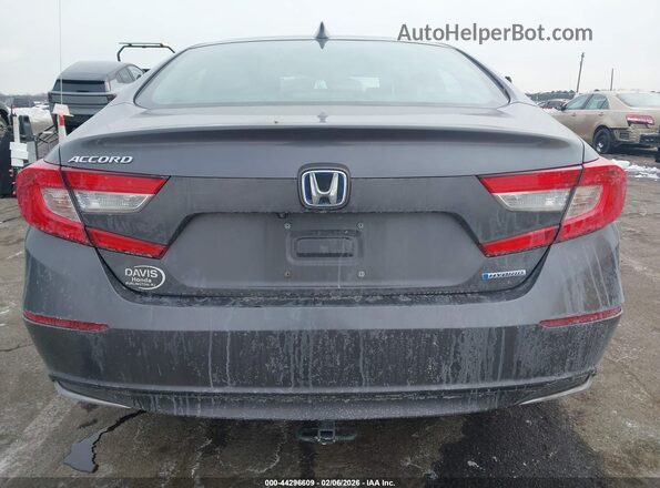 1HGCV3F41MA016204 2021 HONDA ACCORD HYBRID Gray 