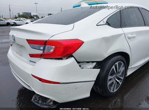 1HGCV3F43JA004793 2018 HONDA ACCORD HYBRID Белый Вид спереди