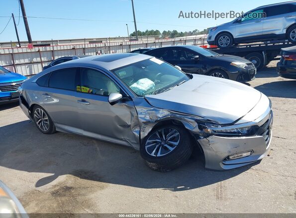 1HGCV3F44LA016647 2020 HONDA ACCORD HYBRID Серебряный Вид задней части салона