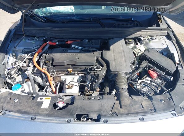 1HGCV3F44LA016647 2020 HONDA ACCORD HYBRID Серебряный Вид сзади