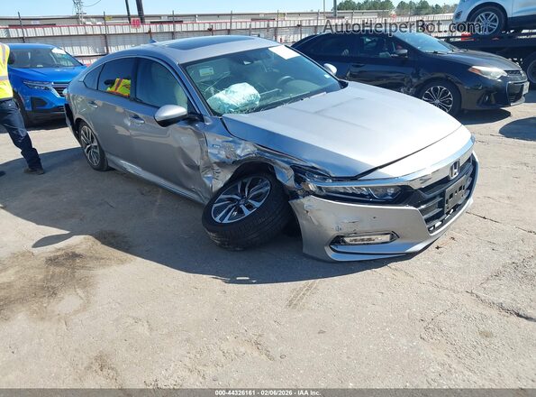 1HGCV3F44LA016647 2020 HONDA ACCORD HYBRID Серебряный Передняя правая четверть