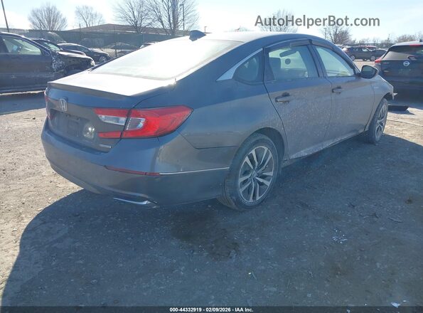 1HGCV3F49JA000764 2018 HONDA ACCORD HYBRID Gray Tył prawy