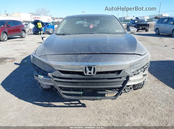 1HGCV3F49JA000764 2018 HONDA ACCORD HYBRID Gray Widok deski rozdzielczej