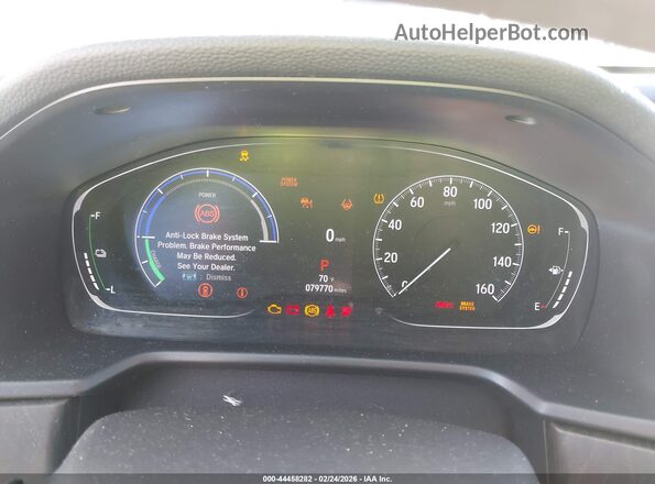1HGCV3F49MA019738 2021 HONDA ACCORD HYBRID Black Widok tylnych siedzeń