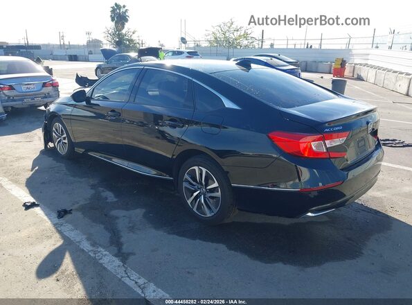 1HGCV3F49MA019738 2021 HONDA ACCORD HYBRID Black Tył lewy