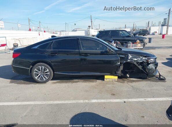 1HGCV3F49MA019738 2021 HONDA ACCORD HYBRID Black Widok wnętrza 360 stopni
