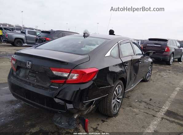 1HGCV3F4XMA010692 2021 HONDA ACCORD HYBRID Black უკანა მარჯვენა