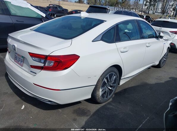 1HGCV3F50LA018131 2020 HONDA ACCORD HYBRID Белый Задняя правая четверть