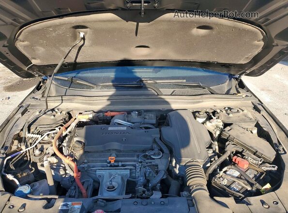 1HGCV3F51KA001983 2019 HONDA ACCORD Black Вид задньої частини салону