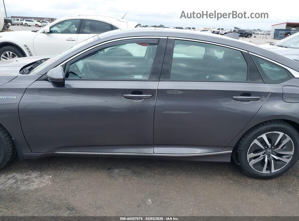 1HGCV3F52JA004938 2018 HONDA ACCORD HYBRID Gray 360 interior view