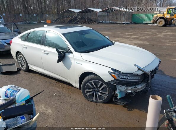 1HGCV3F53NA009071 2022 HONDA ACCORD HYBRID Белый Передняя правая четверть