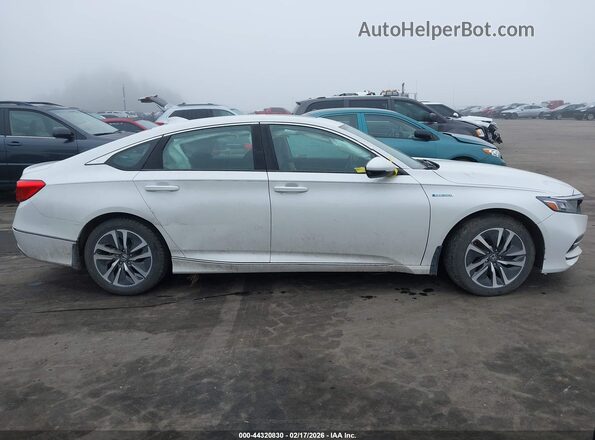 1HGCV3F54KA005509 2019 HONDA ACCORD HYBRID White Սարքավորումների վահանակի տեսք