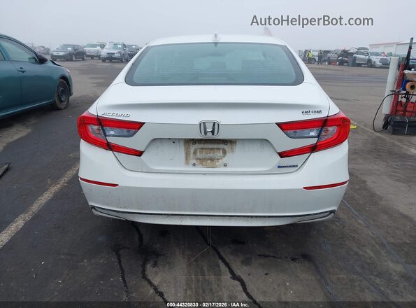 1HGCV3F54KA005509 2019 HONDA ACCORD HYBRID White 