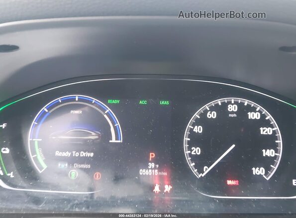 1HGCV3F55KA019497 2019 HONDA ACCORD HYBRID Gray Vista de los asientos traseros