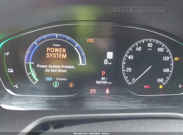 1HGCV3F55MA010317 2021 HONDA ACCORD HYBRID Silver Vista de los asientos traseros