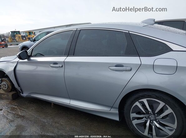 1HGCV3F55MA010317 2021 HONDA ACCORD HYBRID Silver Vista interior de 360 grados