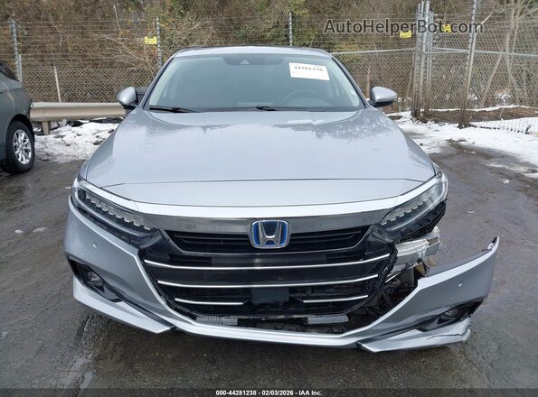 1HGCV3F55MA010317 2021 HONDA ACCORD HYBRID Silver Vista del cuadro de instrumentos