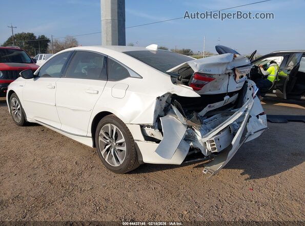 1HGCV3F56LA005903 2020 HONDA ACCORD HYBRID Белый Задняя левая четверть