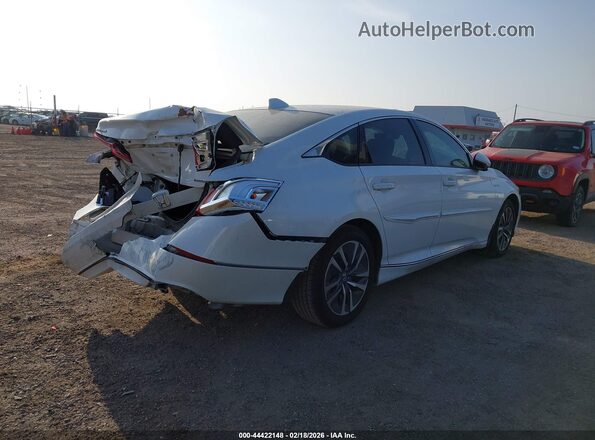 1HGCV3F56LA005903 2020 HONDA ACCORD HYBRID Белый Задняя правая четверть