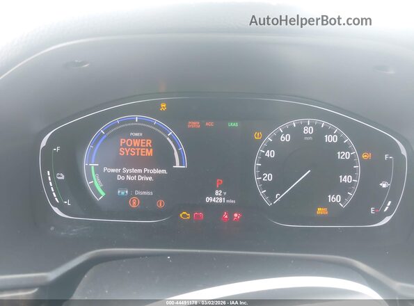 1HGCV3F56LA010731 2020 HONDA ACCORD HYBRID White Vista de los asientos traseros