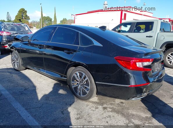 1HGCV3F59MA019201 2021 HONDA ACCORD HYBRID Black Հետևի ձախ