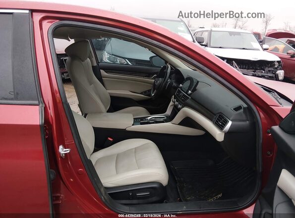1HGCV3F90MA009496 2021 HONDA ACCORD HYBRID Red Widok wnętrza z przodu