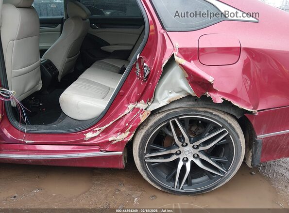 1HGCV3F90MA009496 2021 HONDA ACCORD HYBRID Red Widok z przodu