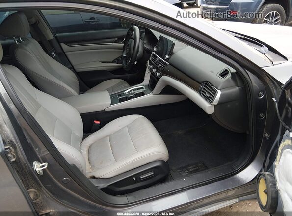 1HGCV3F91KA014848 2019 HONDA ACCORD HYBRID Gray Vista interior delantera