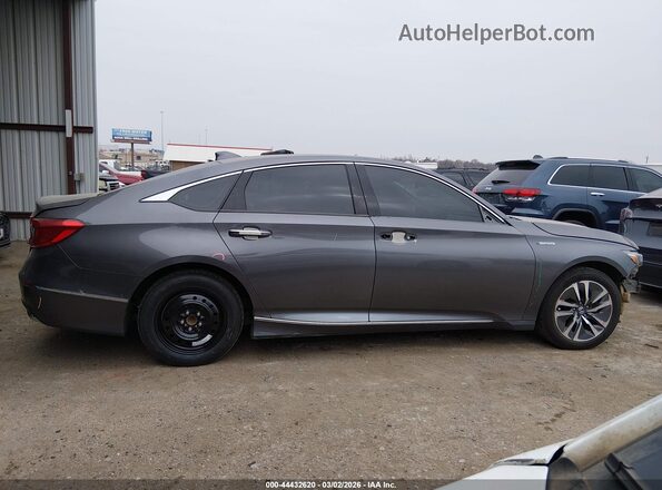1HGCV3F91KA014848 2019 HONDA ACCORD HYBRID Gray Vista interior de 360 grados