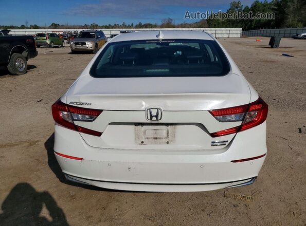 1HGCV3F92KA017869 2019 HONDA ACCORD White Widok z tyłu