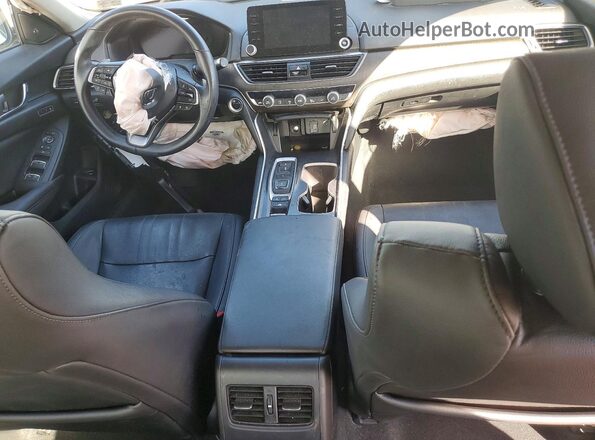 1HGCV3F92KA017869 2019 HONDA ACCORD White Widok deski rozdzielczej