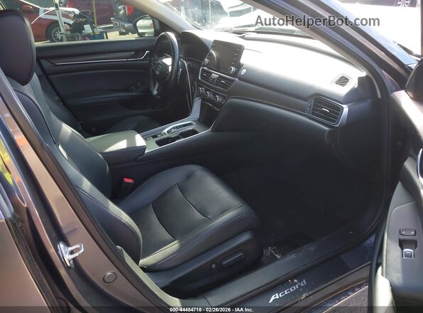 1HGCV3F93MA014305 2021 HONDA ACCORD HYBRID Gray წინა სალონის ხედი