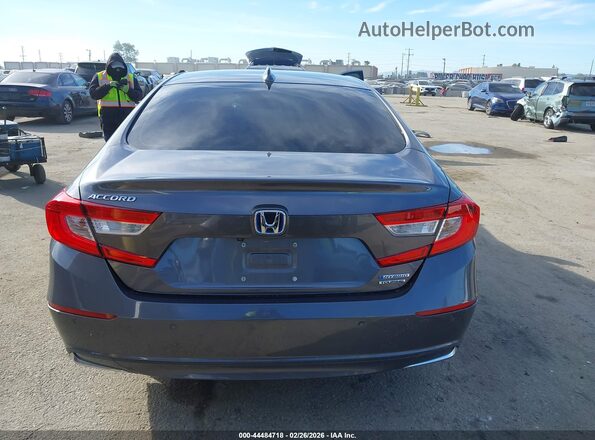 1HGCV3F93MA014305 2021 HONDA ACCORD HYBRID Gray 