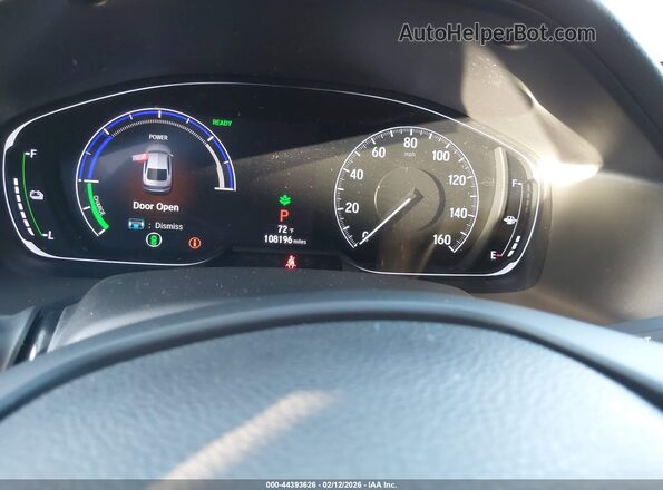 1HGCV3F95JA014396 2018 HONDA ACCORD HYBRID Красный Вид задних сидений