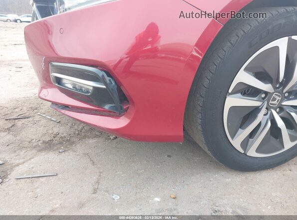 1HGCV3F95JA014396 2018 HONDA ACCORD HYBRID Красный 