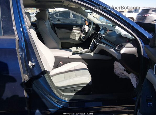 1HGCV3F96KA002680 2019 HONDA ACCORD HYBRID Blue Vista interior delantera