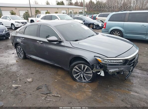 1HGCV3F97LA009252 2020 HONDA ACCORD HYBRID Gray Передня права чверть