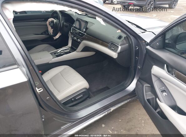 1HGCV3F97LA009252 2020 HONDA ACCORD HYBRID Gray Вид салону спереду