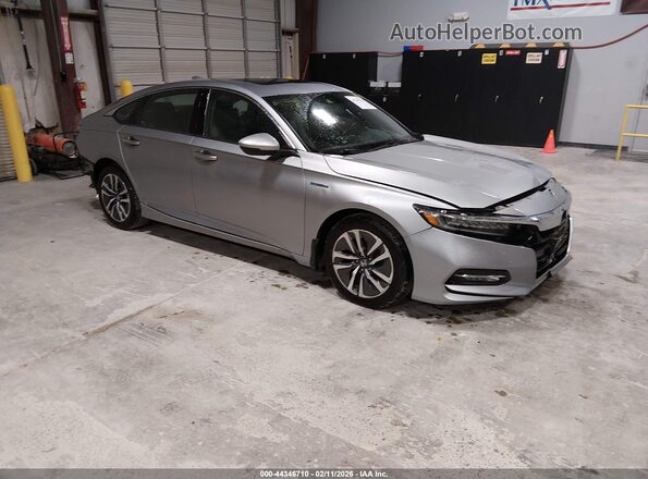 1HGCV3F9XLA007950 2020 HONDA ACCORD HYBRID Серый Передняя правая четверть
